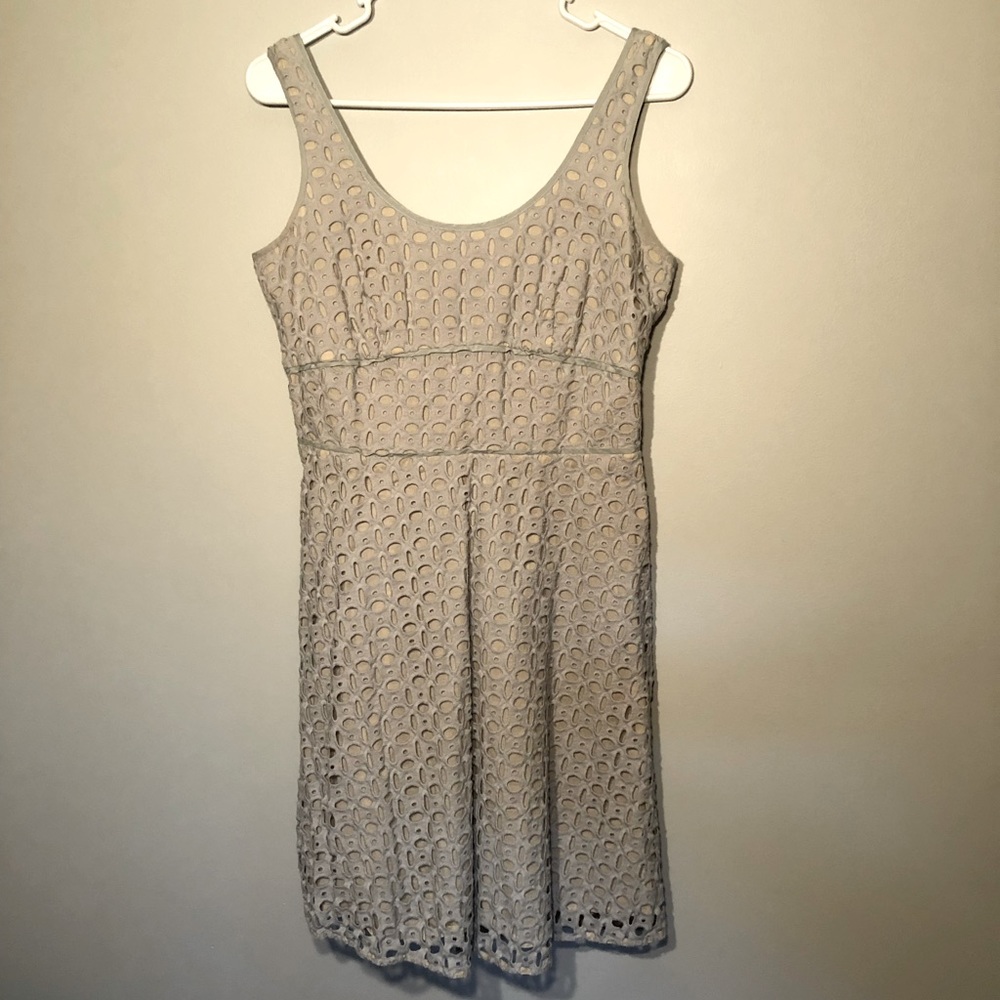 LOFT Eyelet Sleeveless Dress